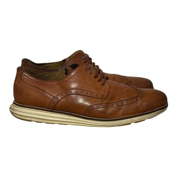 Cole Haan Grand Crosscourt II Brown Leather Sneakers Men’s Size 12M Grand.OS - Picture 1 of 8